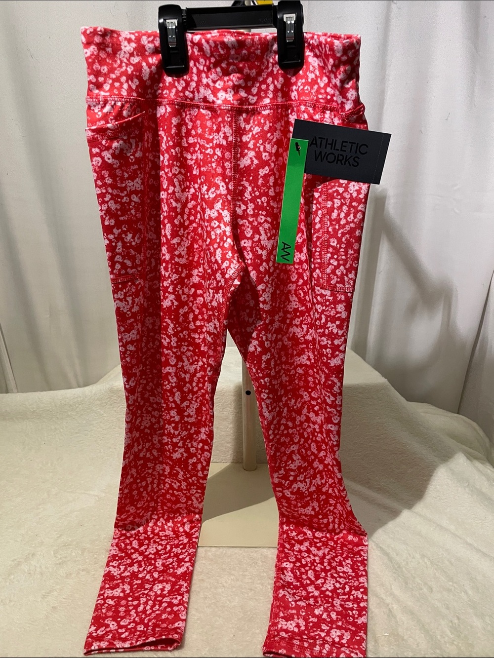 Athletic Works Mini Floral Dot Leggings